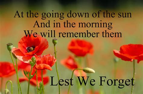 lest we forget quote