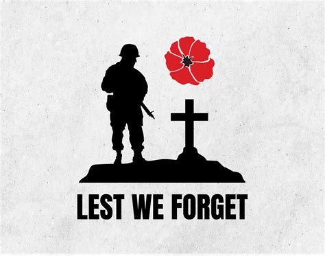 lest we forget silhouette