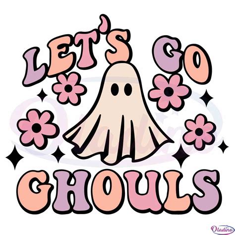 Western Ghost Let's Go Ghouls Halloween Svg, Cut Files for Cricut