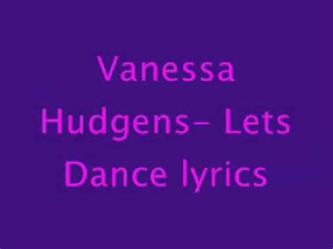let's dance vanessa hudgens lyrics