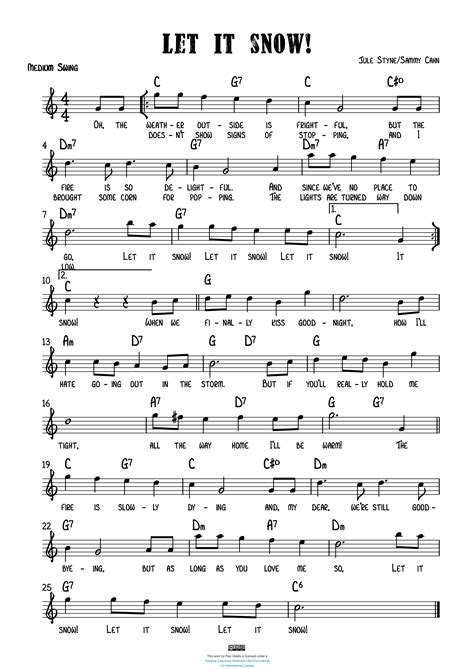 let it snow sheet music pdf free for trumpet