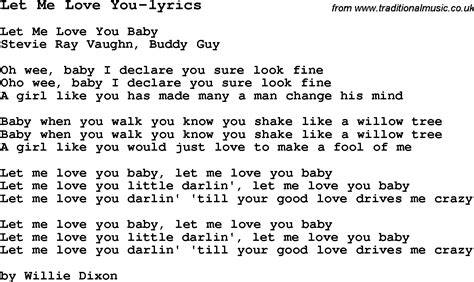 Let Me Love You Lyrics