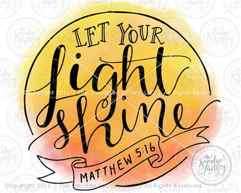 Let Your Light Shine Printable