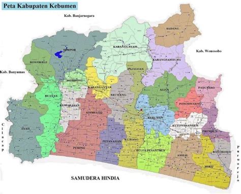 letak geografis kabupaten kebumen