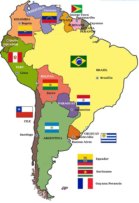 letak negara Brazil di Amerika Selatan