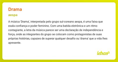 letra da musica drama aespa