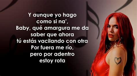 letra karol g amargura