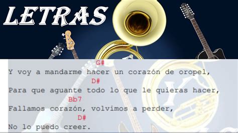 Letra Y Acordes Corazon De Oropel