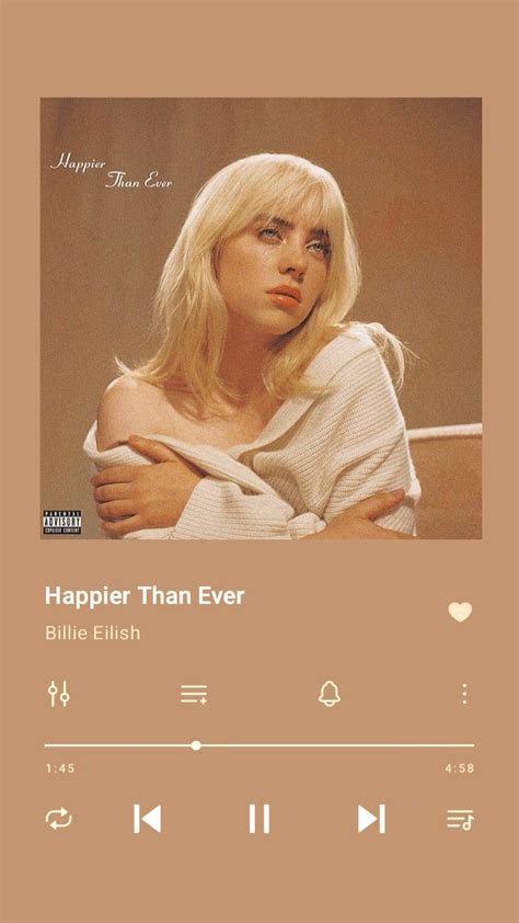 letras de billie eilish happier than ever