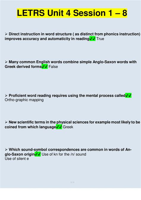 letrs unit 4 session 5 check for understanding