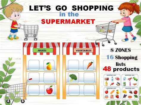 Lets Go Shopping Printable Math Game