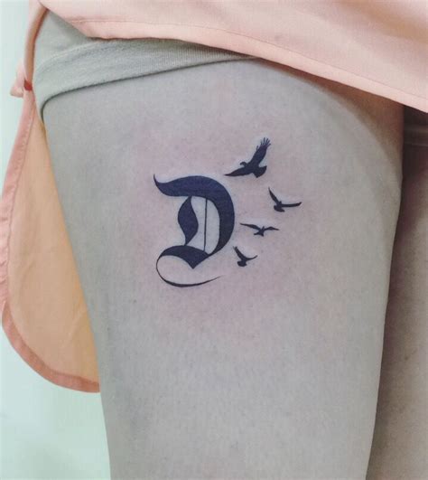 Powerful Letter D Tattoo Designs References