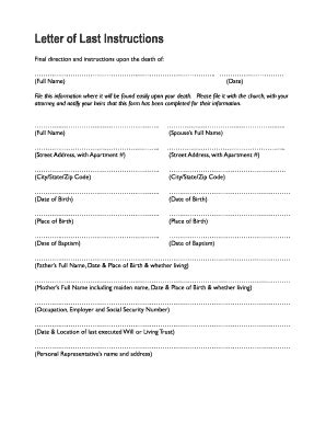 Letter of Instruction Template 9+ Free Word, PDF Document Download