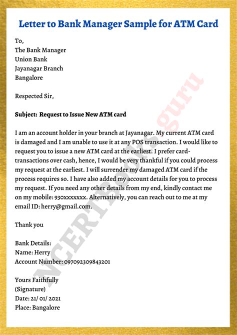 Letter To Comunicate Bank Account Details Change of Bank