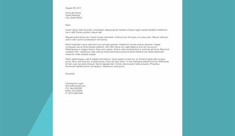 Sample Letterhead Text | Sample Business Letter