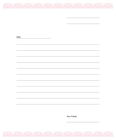 Blank+Letter+Format+Template Letter Writing Template Pertaining To