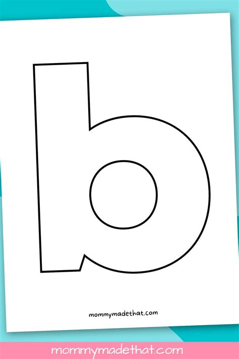 Letter B Printable Project