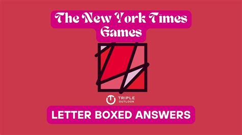 letter boxed nyt answers