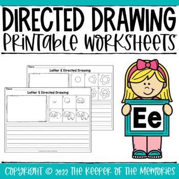 Letter E Directed Drawing