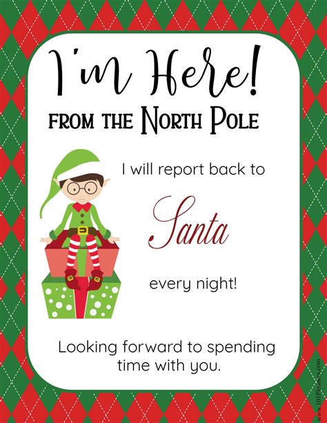 Letter From Elf On The Shelf Editable