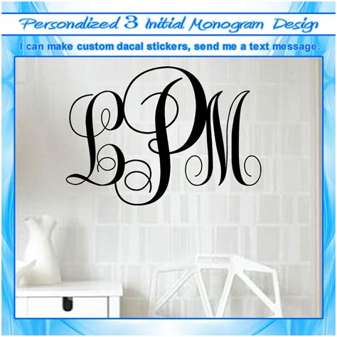 Letter Initials Wall Decal