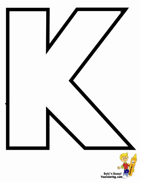 Letter K Stencil Printable