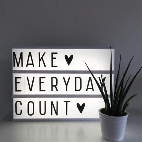Letter Light Box Ideas