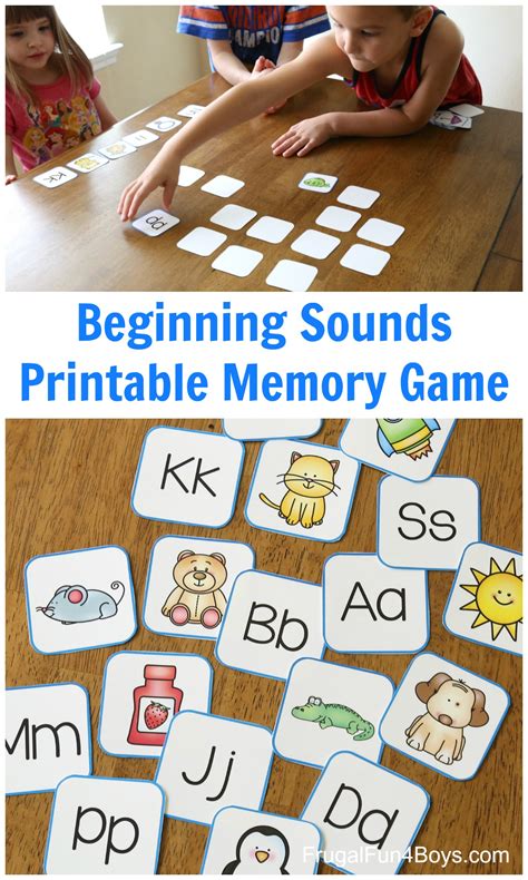 Letter Memory Game Printable