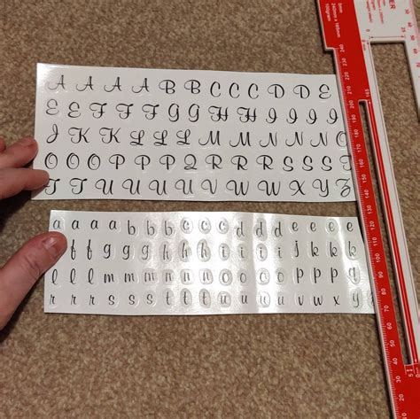 Letter Number Decals