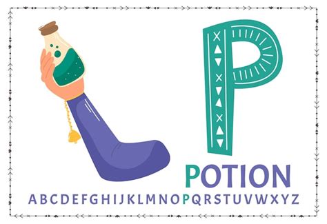 Letter P Potion Printable