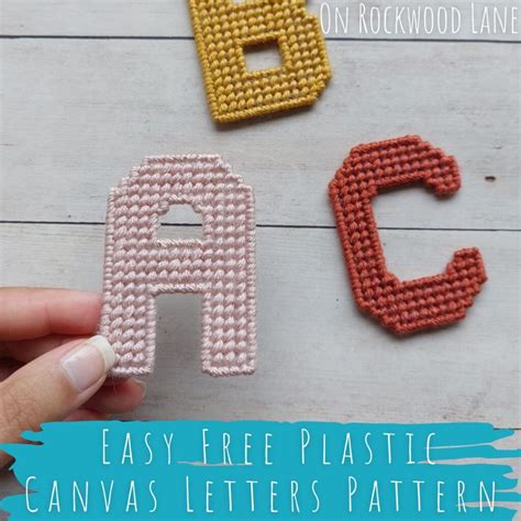 Letter Patterns For Plastic Canvas