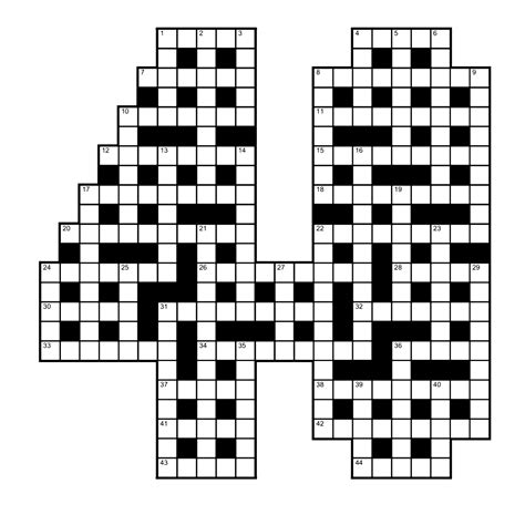 letter shaped crossword clue l