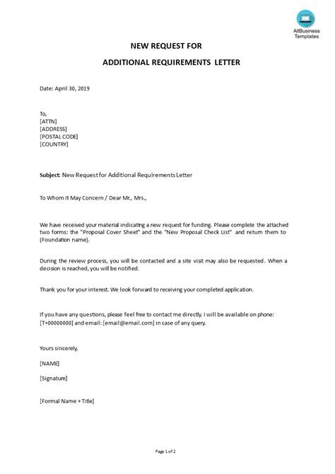 Letter Stamp Requirements