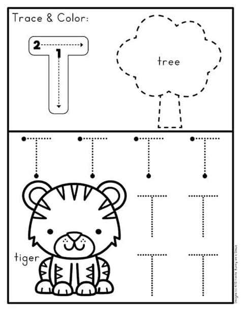 Printable Preschool Worksheets Letter T