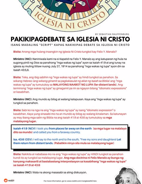 letter to iglesia ni cristo tagalog