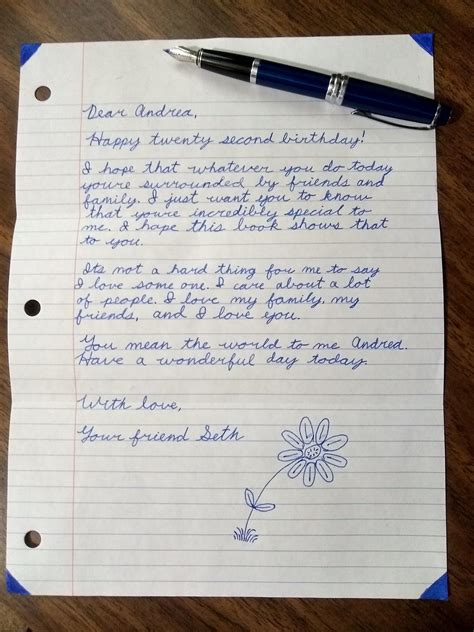 letter to make someone feel special