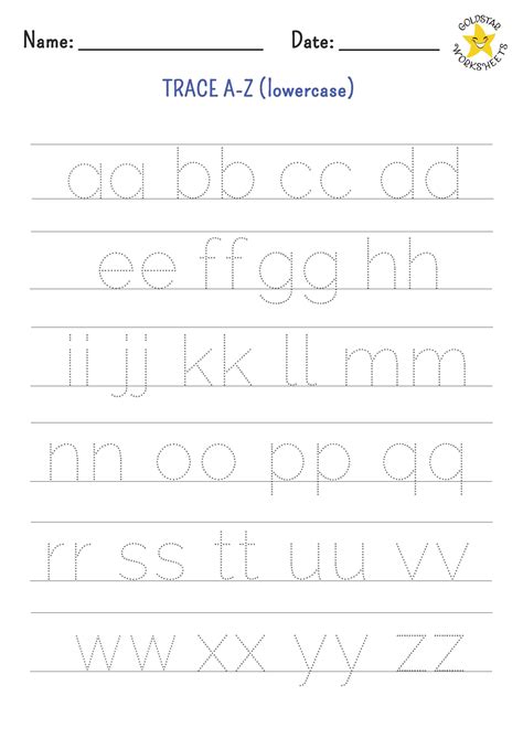 Letter Tracing Lower Case Letters Printables