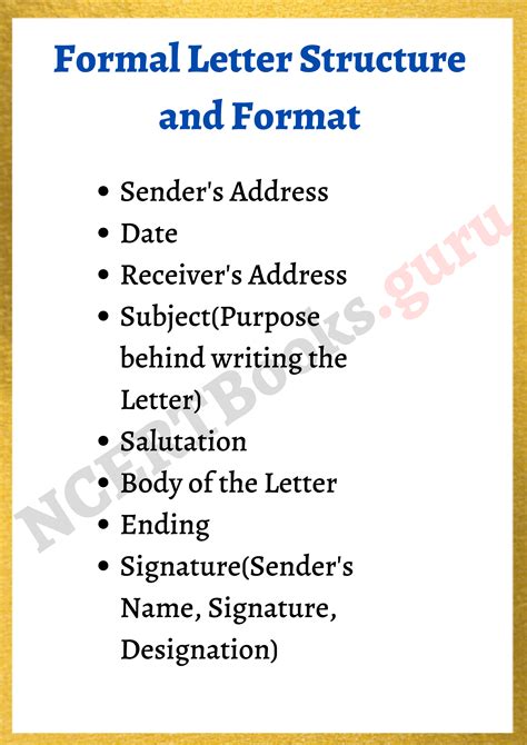 letter writing in english formal