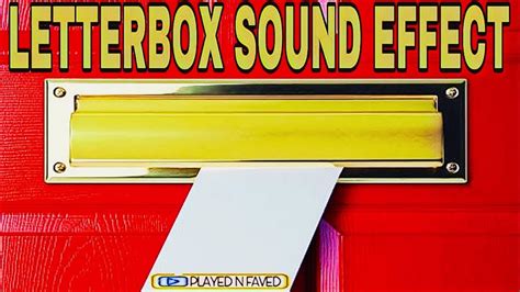 Letterbox Sound Effect