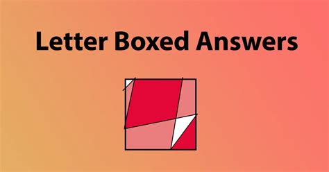 letterboxed answers