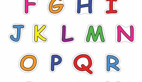 Lettere dell'Alfabeto da Stampare, Colorare e Ritagliare