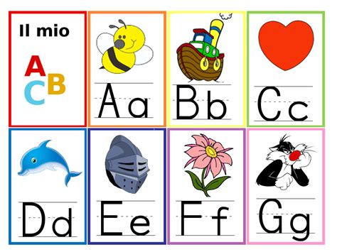 lettere dell alfabeto per bambini