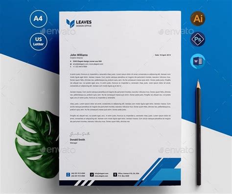 Letterhead Design Template in Word