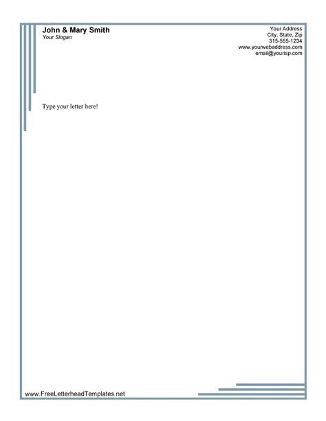 Letterhead Paper Format