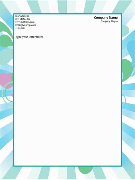letterhead word document template