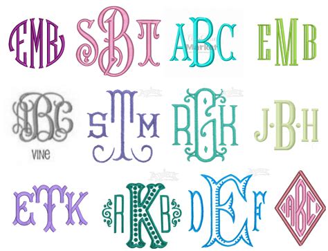 Letters For Monograms Printable
