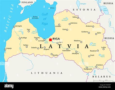 Lettland Karta Karta