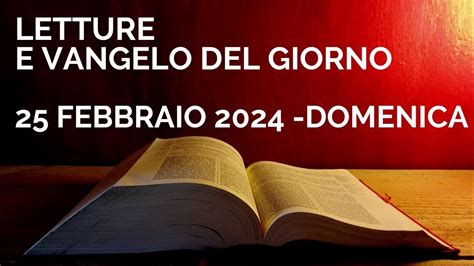 letture domenica 04 febbraio 2024