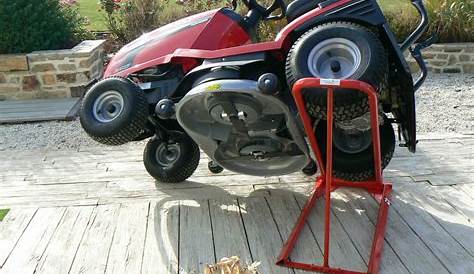 Cric lève tracteur tondeuse à manivelle 350 kg Achat pas