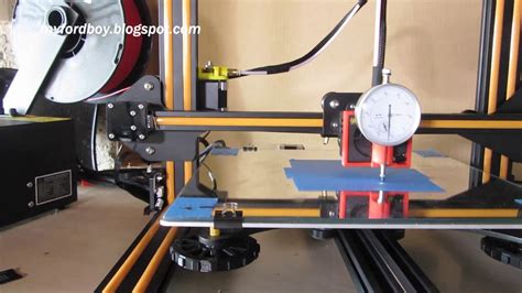 Level 3D Printer Bed With Dial Indicator